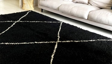 Black berber rugs