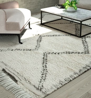Beni ourain rugs from Morocco